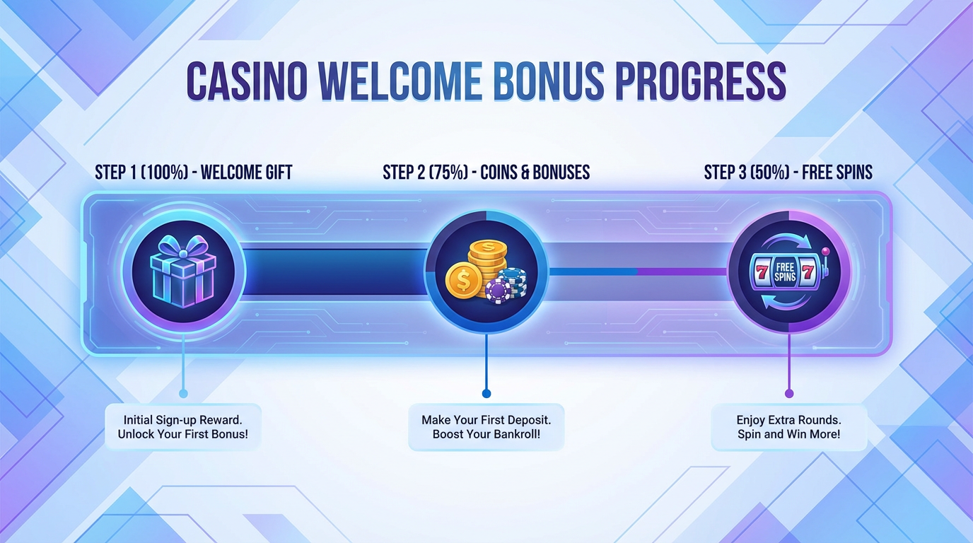 Infografika przedstawiająca ścieżkę bonusową w Spinational